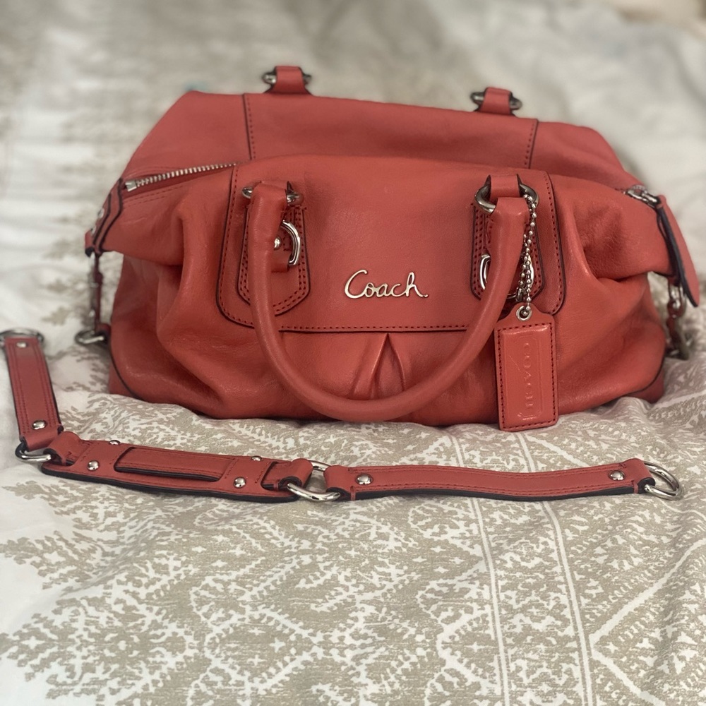 Coach Ashley Leather Satchel Shoulder Bag
